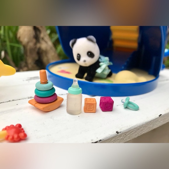 Calico Critters Splash & Play Whale Baby Panda Twins Accessories Playset Figures - Picture 6 of 15